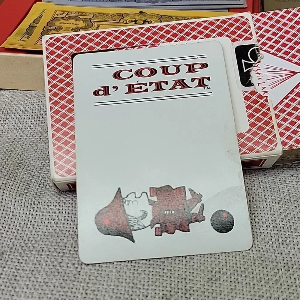 Vintage 1966 COUP D’ ETAT Game‎ Of Cards Parker Brothers Nice Condition